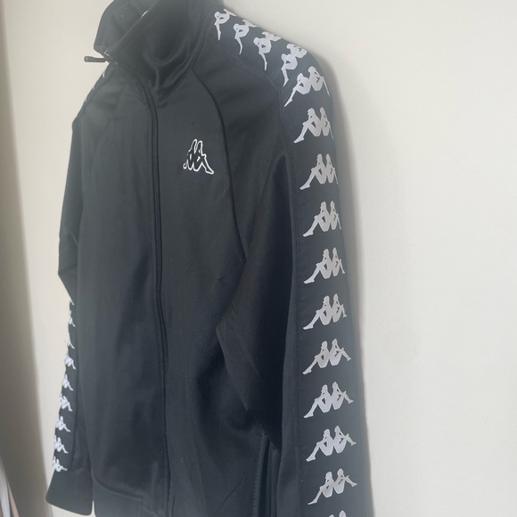 Black Kappa Zip Up Hoodie - Picture 3 of 3